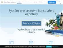 Tablet Screenshot of opentravel.cz